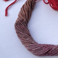 2mm 3mm 4mm Micro pierres précieuses naturelles rouge rose rubis à facettes perles de pierres précieuses brin vente en gros pierre fournisseur tendance maintenant