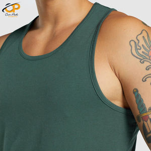 Camiseta sin mangas de Fitness para hombre, ropa deportiva personalizada de color sólido, camisetas sin mangas básicas para gimnasio, 2022 - Product Image 6