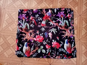 भारतीय ब्राउन पक्षी प्रिंट कपड़े जयपुर मुद्रित कपास चल पुष्प कपड़े रंजक हाथ स्क्रीन प्रिंट रनिंग सामग्री - Product Image 3