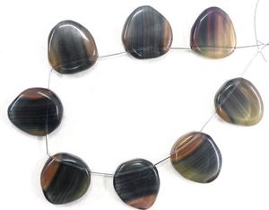 Meilleure Qualité Belle 1 Brin Naturel Fluorite Gemme Lisse Fantaisie Forme Briolette Perles Faire Pendentif Coloré - Product Image 1