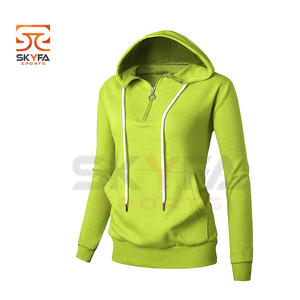 Pull à manches longues pour femmes, sweat-shirt court à fermeture éclair, Logo brodé, nouveau Design, 2019 - Product Image 1