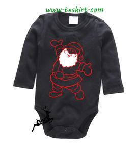 OEM /ODM new born baby romper cartoon print baby bodysuit romper gots certified organic bamboo Christmas santa rompers - Product Image 6