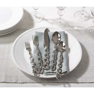 ACMI Brand Modern Eco-Friendly Stainless Steel Flatware Set with Brass Handles Nickel Plated Gift Box Packaging Spoon Fork <b>Knife</b> - Product Image 4