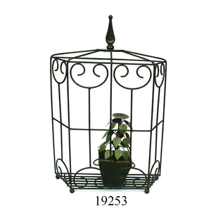 Iron <b>Garden</b> Planter Stand with Black Powder Coating Finishes Flower Pot Planter Stand for <b>Garden</b> Decoration Floor Planter Stand - Product Image 2