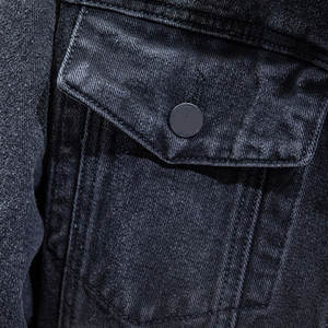Vestes en jean pour hommes de haute qualité, à col montant, avec logo brodé, tendance et très vendues - Product Image 5