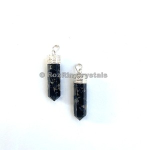 Supplier of Black Tourmaline <b>Orgonite</b> Pencil Pendants : Black Tourmaline <b>Orgonite</b> Pencil Pendants For Sale - Product Image 1