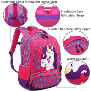Conjunto Escolar de Unicornio 3 en 1 para Niñas 2025 Mochila de Diseño Único con Lonchera y Estuche para Lápices Mochila para Niños y Estudiantes con Patrón de Dibujos Animados - Product Image 2