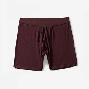 Comfortable Soft Polyester Spandex Mens Underwear <b>Custom</b> Logo <b>Boxer</b> Briefs in Colorful Adult Plus Size Bangladesh Knitted Fabric - Product Image 5