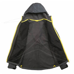 Chaqueta de lana Softshell delgada personalizada para hombre, impermeable, transpirable, con cremallera, deportes, equipo de invierno, escalada, capucha informal Plus - Product Image 3