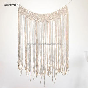 Decoración de habitación de Hotel, cortina de macramé de tamaño personalizado para puerta colgante - Product Image 5