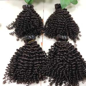 VIRGIN Remy HUMAN HAIR EXTENSION Deep curly Bundles Double Machine Bundles High Quality Vietnamese hair at wholesale price - Product Image 3