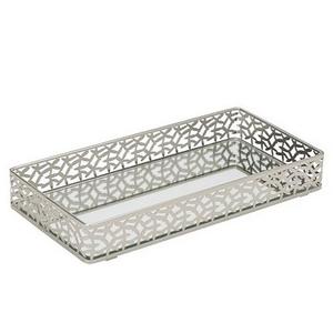 Diseño de lujo hecho a mano Color plata Rectangular espejo bandeja para servir Holt venta vajilla-plato elegante para servir plato - Product Image 4