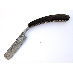 Maquinilla de afeitar recta de Damasco personalizada hecha a mano, instrumento de belleza de acero inoxidable para afeitar peluquero - Product Image 3