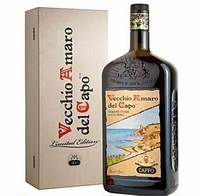 Caffo Vecchio Amaro Del Capo 70cl Liqueur Ambrée Amère 35% ABV avec 29 Herbes et Racines Bouteille Fabriquée en Italie