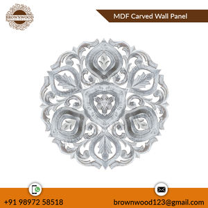 Panel de pared redondo de madera MDF tallado a mano antiguo de doble tono de calidad superior para decoración y regalos, uso directo de fábrica - Product Image 5