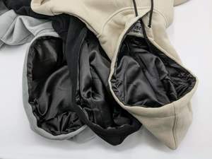 ฮู๊ดใส่ผ้าซาตินสำหรับผู้ชาย,เสื้อมีฮู้ดทำจากผ้าฝ้าย100% - Product Image 3