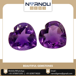 Venta al por mayor, última colección, amatista facetada en forma de corazón, disponible a precio mayorista - Product Image 4