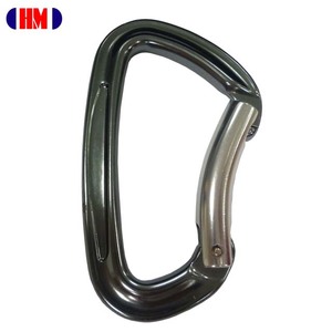 คาราไบเนอร์อลูมิเนียมสำหรับปีนเขา Bent Gate 25KN พร้อมใบรับรอง CE - Product Image 1