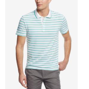 Polo de manga corta a rayas de verano con servicios OEM, ropa original de punto de algodón 100% de marca, transpirable, personalizada - Product Image 1