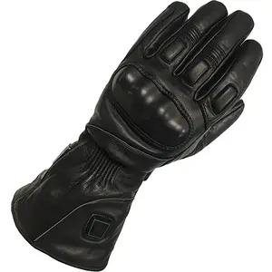 真皮手套防水加热保暖真皮驾驶手套带温度控制和指节的真皮羊皮