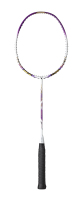 Raquette de badminton en carbone de marque 2020 pour LIBOTAI avec grip en PU et poignée G2 orange et blanche souple, pointe légère 84g, type défensif