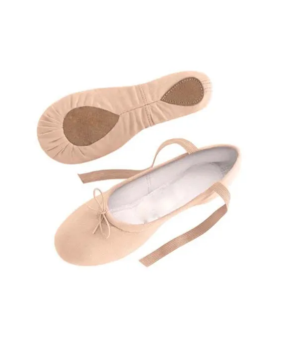 Canvas Fabric Split Sole Pink Ballet Slippers Adult Sot Canvas Ballet Flats Women Custom Size Pointe Canvas Ballet Sneakers