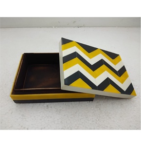 Caja de exhibición de resina blanca con Chip cuadrado, embalaje de joyería negra, accesorios de joyería, reloj, embalaje de joyería personalizado - Product Image 4