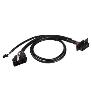 16Pin Male to Female With <strong>Fush</strong> Wire Harness OBD 2 OBDII Y Cable With <strong>Fush</strong> for OBD2 Diagnostic Scanner Fault Code Reader - Product Image 1