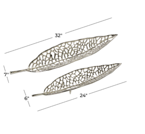 Bandejas de Metal de Aluminio Fundido Ecológicas con Forma de Hoja, Niqueladas, con Diseño Personalizado - Niqueladas - Product Image 5