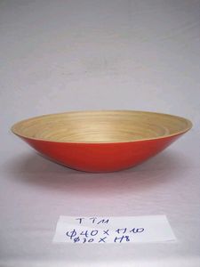 ชามสลัดไม้ไผ่ทำมือชาม100% ทำจากไม้ไผ่เคลือบพร้อมโลโก้ออกแบบได้เองขายส่งคุณภาพสูงจาก99GD - Product Image 4