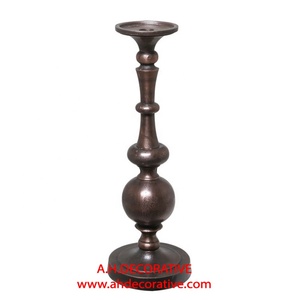 Floor Standing Copper Antique <b>Candle</b> Pillar Holder Home Decoration <b>Cheap</b> Price Luxury Modern Wedding Handmade <b>Candle</b> Stand - Product Image 1
