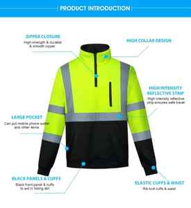 Hi-Viz-ropa de trabajo de alta visibilidad, cazadora reflectante impermeable, camisa de construcción, alta visibilidad, Glory - Product Image 4