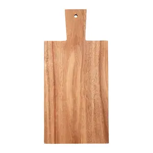 बिक्री के लिए आम लकड़ी काट बोर्ड घर रसोई सजावट गोमांस और पूरा काटने बोर्ड के साथ संभाल
