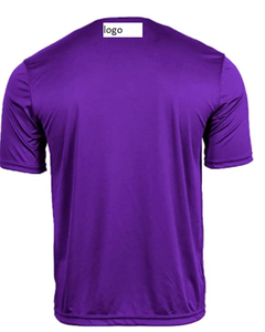 Camiseta de secado doble para hombre, camisetas de manga corta negra con cierre, 100% poliéster - Product Image 5