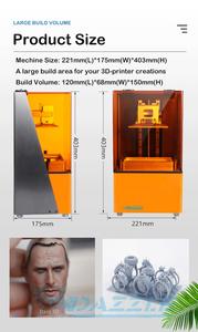 Impresora 3D DAZZLE Dazz 3D para Joyería Dental y Calzado, Impresora 3D LCD, Impresoras Digitales 3D - Product Image 5