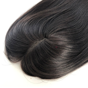 Spedizione Rapida Topper di <span class=keywords><strong>Capelli</strong></span> Europei Vergini 100% Non Trattati di Alta Qualità per Donne con <span class=keywords><strong>Capelli</strong></span> <span class=keywords><strong>Diradati</strong></span> - Product Image 2