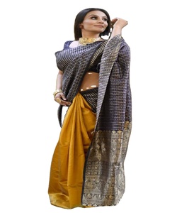 ชุดปาร์ตี้ผ้าไหมส่าหรีออกแบบใหม่ล่าสุดของผู้หญิงชุดส่าหรีกับเสื้อญี่ปี่ญี่ปุ่นผ้าซาตินผ้านุ่มพิมพ์ลายดิจิตอลชุดส่าหรี - Product Image 1