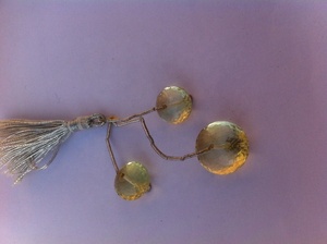 Ensemble de boucles d'oreilles en topaze citron naturel, magnifique pendentif, pièces - Product Image 2