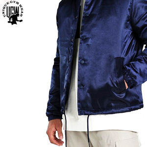 <b>Lightweight</b> <b>Men's</b> Custom Made High Quality 100% Polyester Breathable Waterproof Windproof <b>Casual</b> Flight Satin <b>Jackets</b> Wholesale - Product Image 4