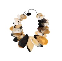 Collier ras du cou pour femme en corne de buffle vintage de haute qualité, élégant, bijoux de mode africains naturels, design personnalisé