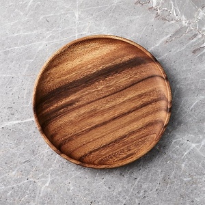 Tondo-Placa de carga redonda de madera, hierro de Metal y madera roja y plateada, hecho en la India, alta calidad, personalizada, compradores comerciales, hechos en la India - Product Image 1