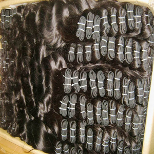 Extensions de cheveux naturels brésiliennes Remy argenté, Extensions de cheveux humains vierges à cuticules, style indien - Product Image 1