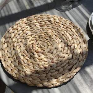 Round Braided <b>Placemats</b>/ Water Hyacinth Handmade <b>Placemat</b>/ Heat-Resistant Non-Slip <b>Woven</b> Mats Ms. Lily - Product Image 5