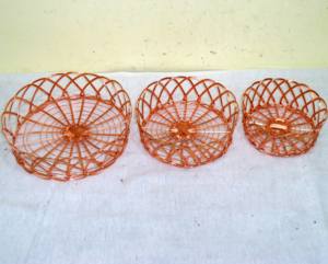 Cesta de alambre de fruta con forma personalizada de oro rosa, alta calidad, para decoración del hogar, el más vendido - Product Image 5