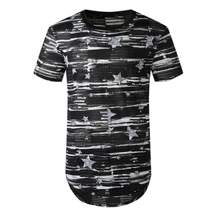 เสื้อยืดผู้ชายแขนสั้นระบายอากาศได้สำหรับฤดูร้อนเสื้อยืดลำลองพิมพ์ลายผลิตตามสั่ง - Product Image 1