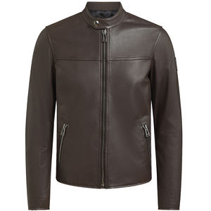 Blouson d'hiver en cuir homme, de marque, sur mesure, Style italien, nouvelle collection - Product Image 1