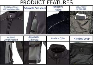 Veste de moto blindée respirante grande taille, vêtements de sport - Product Image 5