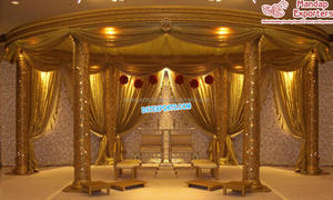 Mandap Romano para Bodas Indias, Mandap Romano Real para Bodas Inglesas, Mandap Romano Blanco Exclusivo para Bodas en el Reino Unido, Nueva York - Product Image 4