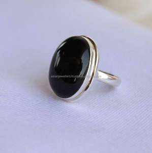 925เงินสเตอร์ลิงสีดำนิลแหวนพลอย - Product Image 2