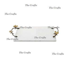 Bandeja de servicio de mármol blanco con forma hexagonal para fiesta de boda, evento, bandeja de desayuno decorativa a precios de mayorista - Product Image 6